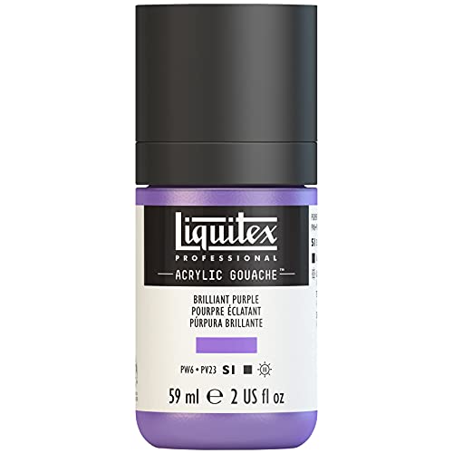 Liquitex 2059590 Professional Acryl Gouache - Brillantlila , 59ml Flasche, matt - Acrylfarbe mit Gouache Eigenschaften, Hochdeckend, Wasserfest & Lichtecht Liquitex 2059590 Professional Acryl Gouache - Brillantlila , 59ml Flasche, matt - Acrylfarbe mit Gouache Eigenschaften, Hochdeckend, Wasserfest & Lichtecht von Liquitex