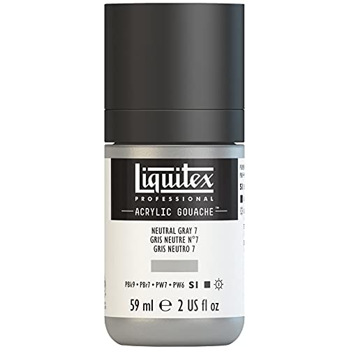 Liquitex 2059600 Professional Acryl Gouache - Neutralgrau Nr. 7, 59ml Flasche, matt - Acrylfarbe mit Gouache Eigenschaften, Hochdeckend, Wasserfest & Lichtecht Liquitex 2059600 Professional Acryl Gouache - Neutralgrau Nr. 7, 59ml Flasche, matt - Acrylfarbe mit Gouache Eigenschaften, Hochdeckend, Wasserfest & Lichtecht von Liquitex