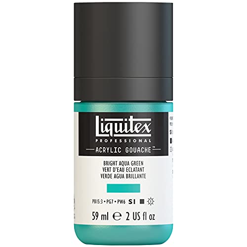 Liquitex 2059660 Professional Acryl Gouache - Aquagrün Leuchtend , 59ml Flasche, matt - Acrylfarbe mit Gouache Eigenschaften, Hochdeckend, Wasserfest & Lichtecht Liquitex 2059660 Professional Acryl Gouache - Aquagrün Leuchtend , 59ml Flasche, matt - Acrylfarbe mit Gouache Eigenschaften, Hochdeckend, Wasserfest & Lichtecht von Liquitex