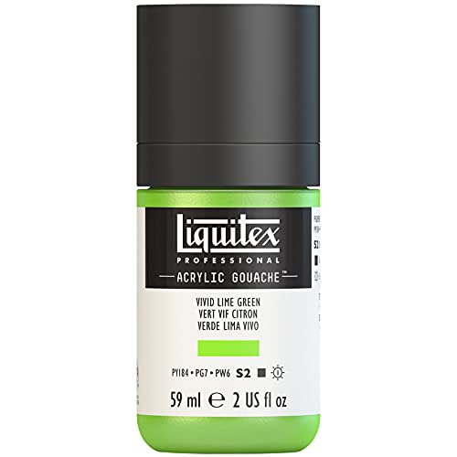 Liquitex 2059740 Professional Acryl Gouache - Limettengrün lebhaft , 59ml Flasche, matt - Acrylfarbe mit Gouache Eigenschaften, Hochdeckend, Wasserfest & Lichtecht Liquitex 2059740 Professional Acryl Gouache - Limettengrün lebhaft , 59ml Flasche, matt - Acrylfarbe mit Gouache Eigenschaften, Hochdeckend, Wasserfest & Lichtecht von Liquitex
