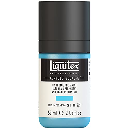 Liquitex 2059770 Professional Acryl Gouache - Hellblau Permanent , 59ml Flasche, matt - Acrylfarbe mit Gouache Eigenschaften, Hochdeckend, Wasserfest & Lichtecht Liquitex 2059770 Professional Acryl Gouache - Hellblau Permanent , 59ml Flasche, matt - Acrylfarbe mit Gouache Eigenschaften, Hochdeckend, Wasserfest & Lichtecht von Liquitex