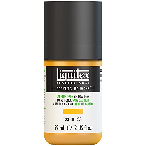 Liquitex 2059891 Professional Acryl Gouache - Kadmiumfrei Gelb Dunkel, 59ml Flasche, matt - Acrylfarbe mit Gouache Eigenschaften, Hochdeckend, Wasserfest & Lichtecht Liquitex 2059891 Professional Acryl Gouache - Kadmiumfrei Gelb Dunkel, 59ml Flasche, matt - Acrylfarbe mit Gouache Eigenschaften, Hochdeckend, Wasserfest & Lichtecht von Liquitex