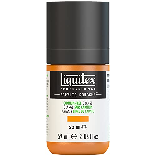 Liquitex 2059892 Professional Acryl Gouache - Kadmiumfrei Orange , 59ml Flasche, matt - Acrylfarbe mit Gouache Eigenschaften, Hochdeckend, Wasserfest & Lichtecht Liquitex 2059892 Professional Acryl Gouache - Kadmiumfrei Orange , 59ml Flasche, matt - Acrylfarbe mit Gouache Eigenschaften, Hochdeckend, Wasserfest & Lichtecht von Liquitex