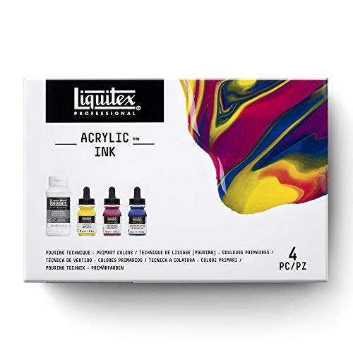Liquitex 3699306 flüssige Professional Acrylfarben - Ink, Set - 3 Farben a 30 ml Tusche, primärfarben von Liquitex