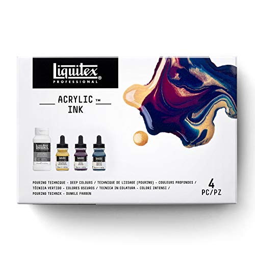 Liquitex 3699307 flüssige Professional Acrylfarben - Ink, Set - 3 Farben a 30 ml Tusche, dunkle farben von Liquitex
