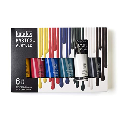 Liquitex 3699420 Basics Acrylfarben Set – 6 Farbein in 118ml Tuben, hochwertige Acrylfarbe, lichtecht, seidenglänzend, vielseitig einsetzbar für Leinwand, Papier & mehr, Künstlerqualität Liquitex 3699420 Basics Acrylfarben Set – 6 Farbein in 118ml Tuben, hochwertige Acrylfarbe, lichtecht, seidenglänzend, vielseitig einsetzbar für Leinwand, Papier & mehr, Künstlerqualität von Liquitex