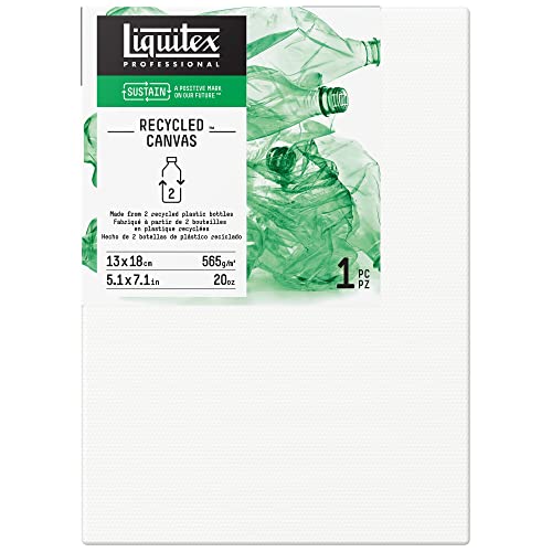 Liquitex 416013018 Recycled Keilrahmen, gefertigt aus 100% recyceltem Kunststoff, hochwertige Leinwand mit 565 g/m², FSC, 3-fach grundiert für Öl - & Acrylfarben - Traditional 13x18cm von Liquitex