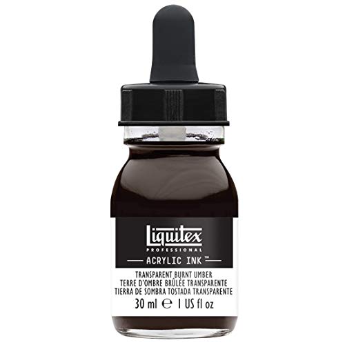 Liquitex 4260130 Ink Professional flüssige Acrylfarben, Tusche, 30 ml, hochpigmentierte Airbrushfarbe, Umbra Gebrannt Transparent Liquitex 4260130 Ink Professional flüssige Acrylfarben, Tusche, 30 ml, hochpigmentierte Airbrushfarbe, Umbra Gebrannt Transparent von Liquitex