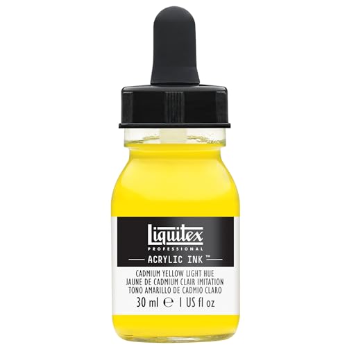 Liquitex 4260159 flüssige Professional Acrylfarben - Ink, Tusche, 30 ml, hochpigmentierte Airbrushfarbe, kadmiumgelb hell farbton Liquitex 4260159 flüssige Professional Acrylfarben - Ink, Tusche, 30 ml, hochpigmentierte Airbrushfarbe, kadmiumgelb hell farbton von Liquitex