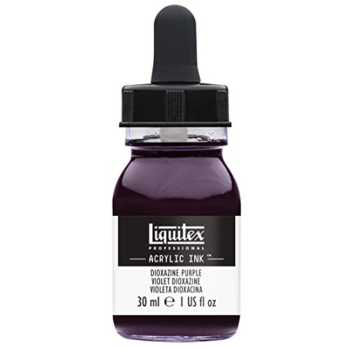 Liquitex 4260186 flüssige Professional Acrylfarben - Ink, Tusche, 30 ml, hochpigmentierte Airbrushfarbe, dioxazinpurpur von Liquitex