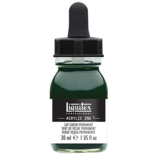 Liquitex 4260315 flüssige Professional Acrylfarben - Ink, Tusche, 30 ml, hochpigmentierte Airbrushfarbe, saftgrün permanent Liquitex 4260315 flüssige Professional Acrylfarben - Ink, Tusche, 30 ml, hochpigmentierte Airbrushfarbe, saftgrün permanent von Liquitex