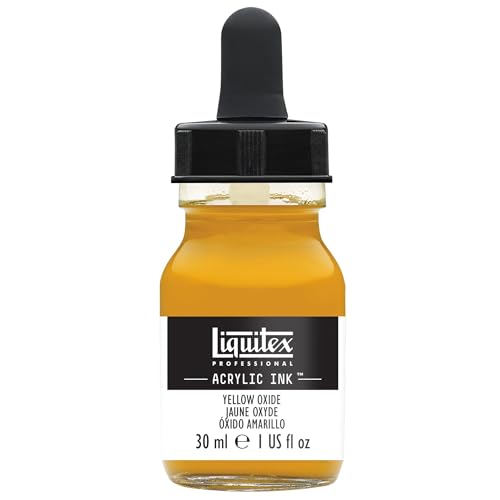 Liquitex 4260416 flüssige Professional Acrylfarben - Ink, Tusche, 30 ml, hochpigmentierte Airbrushfarbe, oxidgelb Liquitex 4260416 flüssige Professional Acrylfarben - Ink, Tusche, 30 ml, hochpigmentierte Airbrushfarbe, oxidgelb von Liquitex