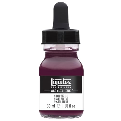 Liquitex 4260502 flüssige Professional Acrylfarben - Ink, Tusche, 30 ml, hochpigmentierte Airbrushfarbe, gedämpftes violett Liquitex 4260502 flüssige Professional Acrylfarben - Ink, Tusche, 30 ml, hochpigmentierte Airbrushfarbe, gedämpftes violett von Liquitex