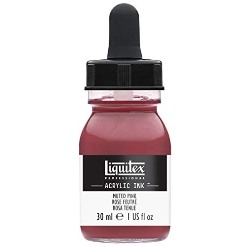 Liquitex 4260504 flüssige Professional Acrylfarben - Ink, Tusche, 30 ml, hochpigmentierte Airbrushfarbe, gedämpftes rosa von Liquitex