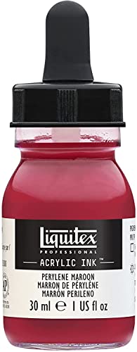 Liquitex 4260507 flüssige Professional Acrylfarben - Ink, Tusche, 30 ml, hochpigmentierte Airbrushfarbe, Perylen Maroon von Liquitex
