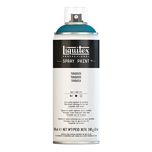 Liquitex 4450176 Professional Spray Paint - Acrylfarbe, Farbspray auf Wasserbasis, lichtecht, 400 ml - Türkis Liquitex 4450176 Professional Spray Paint - Acrylfarbe, Farbspray auf Wasserbasis, lichtecht, 400 ml - Türkis von Liquitex