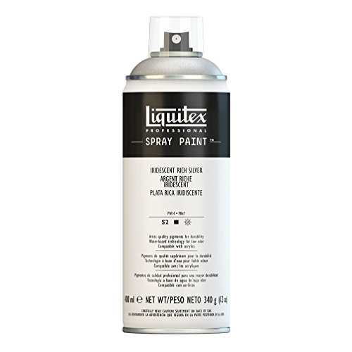 Liquitex 4450239 Professional Acryl Spraydose 400ml – Irisierendes Reich - Silber – Lichtecht, frostbeständig, mattes Finish, für Innen- & Außenbereich Liquitex 4450239 Professional Acryl Spraydose 400ml – Irisierendes Reich - Silber – Lichtecht, frostbeständig, mattes Finish, für Innen- & Außenbereich von Liquitex