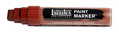 Liquitex 4610127 Professional Paint Marker, Acrylmarker mit hochpigmentierte Acrylfarbe auf Wasserbasis für den Innenbereich & Außenbereich, breite Spitze - Siena Gebrannt von Liquitex