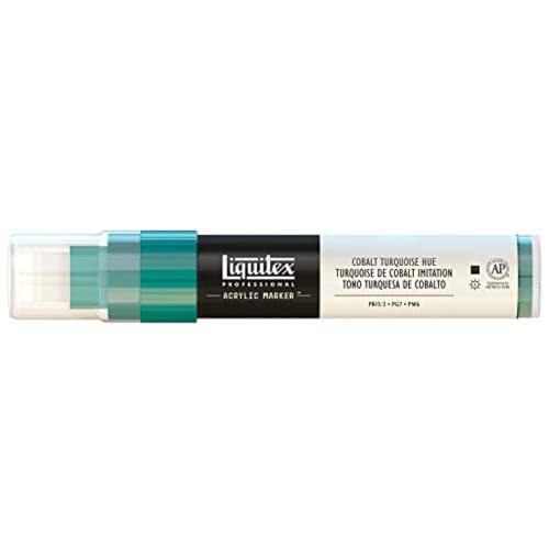 Liquitex 4610169 Professional Paint Marker, Acrylmarker mit hochpigmentierte Acrylfarbe auf Wasserbasis für den Innenbereich & Außenbereich, breite Spitze - Kobalttürkis Farbton Liquitex 4610169 Professional Paint Marker, Acrylmarker mit hochpigmentierte Acrylfarbe auf Wasserbasis für den Innenbereich & Außenbereich, breite Spitze - Kobalttürkis Farbton von Liquitex
