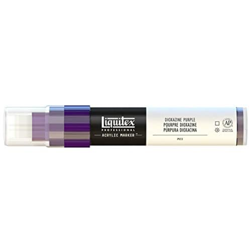 Liquitex 4610186 Professional Paint Marker, Acrylmarker mit hochpigmentierte Acrylfarbe auf Wasserbasis für den Innenbereich & Außenbereich, breite Spitze - Dioxazinpurpur Liquitex 4610186 Professional Paint Marker, Acrylmarker mit hochpigmentierte Acrylfarbe auf Wasserbasis für den Innenbereich & Außenbereich, breite Spitze - Dioxazinpurpur von Liquitex