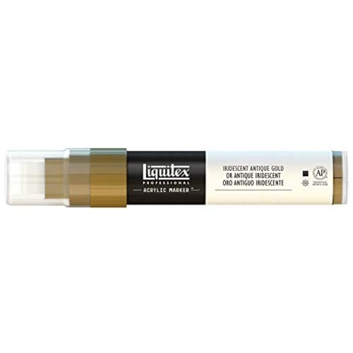 Liquitex 4610237 Professional Paint Marker, Acrylmarker mit hochpigmentierte Acrylfarbe auf Wasserbasis für den Innenbereich & Außenbereich, breite Spitze - Irisierendes Antikes Gold Liquitex 4610237 Professional Paint Marker, Acrylmarker mit hochpigmentierte Acrylfarbe auf Wasserbasis für den Innenbereich & Außenbereich, breite Spitze - Irisierendes Antikes Gold von Liquitex
