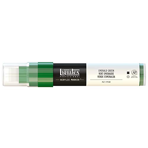 Liquitex 4610450 Professional Paint Marker, Acrylmarker mit hochpigmentierte Acrylfarbe auf Wasserbasis für den Innenbereich & Außenbereich, breite Spitze - Smaragdgrün Liquitex 4610450 Professional Paint Marker, Acrylmarker mit hochpigmentierte Acrylfarbe auf Wasserbasis für den Innenbereich & Außenbereich, breite Spitze - Smaragdgrün von Liquitex