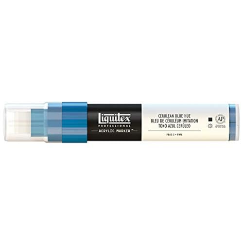 Liquitex 4610470 Professional Paint Marker, Acrylmarker mit hochpigmentierte Acrylfarbe auf Wasserbasis für den Innenbereich & Außenbereich, breite Spitze - Coelinblau Farbton Liquitex 4610470 Professional Paint Marker, Acrylmarker mit hochpigmentierte Acrylfarbe auf Wasserbasis für den Innenbereich & Außenbereich, breite Spitze - Coelinblau Farbton von Liquitex