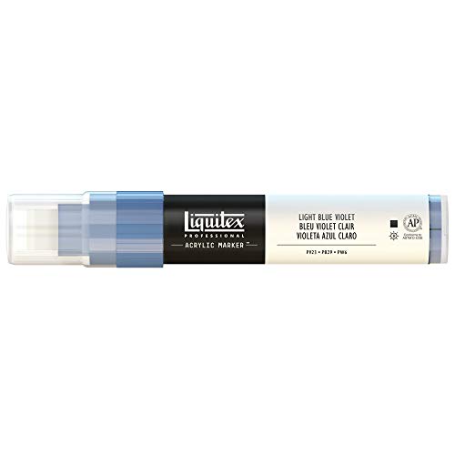 Liquitex 4610680 Professional Paint Marker, Acrylmarker mit hochpigmentierte Acrylfarbe auf Wasserbasis für den Innenbereich & Außenbereich, breite Spitze - Blauviolet hell Liquitex 4610680 Professional Paint Marker, Acrylmarker mit hochpigmentierte Acrylfarbe auf Wasserbasis für den Innenbereich & Außenbereich, breite Spitze - Blauviolet hell von Liquitex