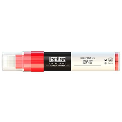 Liquitex 4610983 Professional Paint Marker, Acrylmarker mit hochpigmentierte Acrylfarbe auf Wasserbasis für den Innenbereich & Außenbereich, breite Spitze - Rot fluoreszierend Liquitex 4610983 Professional Paint Marker, Acrylmarker mit hochpigmentierte Acrylfarbe auf Wasserbasis für den Innenbereich & Außenbereich, breite Spitze - Rot fluoreszierend von Liquitex