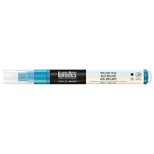 Liquitex 4620570 Professional Paint Marker, Acrylmarker mit hochpigmentierte Acrylfarbe auf Wasserbasis für den Innenbereich & Außenbereich, feine Spitze - Brillantblau Liquitex 4620570 Professional Paint Marker, Acrylmarker mit hochpigmentierte Acrylfarbe auf Wasserbasis für den Innenbereich & Außenbereich, feine Spitze - Brillantblau von Liquitex