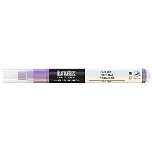 Liquitex 4620790 Professional Paint Marker, Acrylmarker mit hochpigmentierte Acrylfarbe auf Wasserbasis für den Innenbereich & Außenbereich, feine Spitze - Hellviolett Liquitex 4620790 Professional Paint Marker, Acrylmarker mit hochpigmentierte Acrylfarbe auf Wasserbasis für den Innenbereich & Außenbereich, feine Spitze - Hellviolett von Liquitex