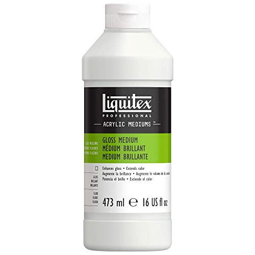 Liquitex 5016 Professional Glanz Gel Medium und Firnis für Acrylfarben, erhöht den glanz von Acrylfarben und verbessert den Farbfilm & Farbtiefe - 473 ml Flasche Liquitex 5016 Professional Glanz Gel Medium und Firnis für Acrylfarben, erhöht den glanz von Acrylfarben und verbessert den Farbfilm & Farbtiefe - 473 ml Flasche von Liquitex