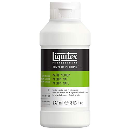 Liquitex 5108 Professional mattes Medium für Acrylfarben, verleiht Farben eine seidenmatte Oberfläche und reduziert den Glanz, flüssig - 237ml Flasche von Liquitex