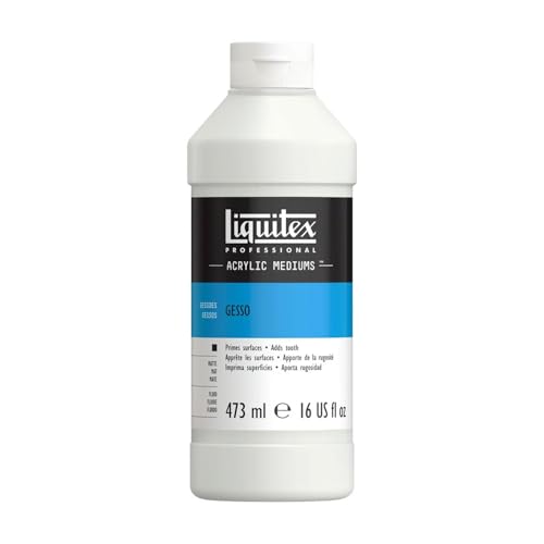 Liquitex 5316 Professional Gesso, Grundierung für Acrylfarben, licht und alterungsbeständiger Primer, gebrauchsfertig - 473ml Flasche, weiß Liquitex 5316 Professional Gesso, Grundierung für Acrylfarben, licht und alterungsbeständiger Primer, gebrauchsfertig - 473ml Flasche, weiß von Liquitex