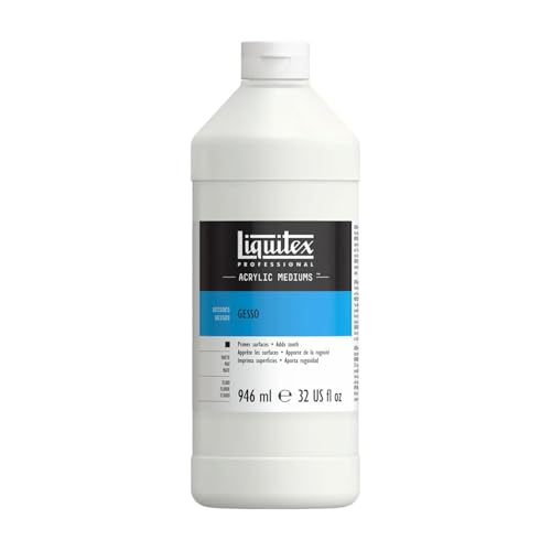 Liquitex 5332 Professional Gesso, Grundierung für Acrylfarben, Licht und Alterungsbeständiger Primer, gebrauchsfertig - 946ml Flasche, weiß Liquitex 5332 Professional Gesso, Grundierung für Acrylfarben, Licht und Alterungsbeständiger Primer, gebrauchsfertig - 946ml Flasche, weiß von Liquitex