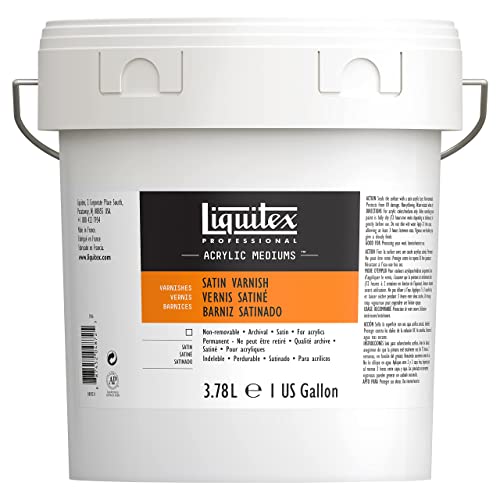 Liquitex 5936 Professional Seidenmatter Firnis für Acrylfarben, permanent, hochelastisch, universell einsetzbarer Schlussfirnis in Archivqualität - 3,78 Liter Eimer, Transparent seidenmatt lackiert Liquitex 5936 Professional Seidenmatter Firnis für Acrylfarben, permanent, hochelastisch, universell einsetzbarer Schlussfirnis in Archivqualität - 3,78 Liter Eimer, Transparent seidenmatt lackiert von Liquitex
