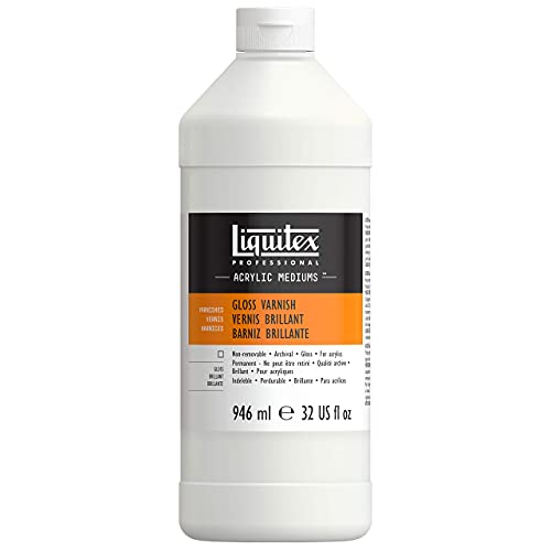 Liquitex 6232 Glanz Firniss, Fixativ für Acrylfarben, glänzender Oberflächenschutz, 946 ml Flasche Liquitex 6232 Glanz Firniss, Fixativ für Acrylfarben, glänzender Oberflächenschutz, 946 ml Flasche von Liquitex