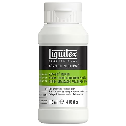 Liquitex 6304 Professional Slow-Dri Farbmischmedium Trockungsverzögerer für Acrylfarben, Retarder für Nass-in-Nass Technik in flüssig - 118ml Flasche, Transparent Liquitex 6304 Professional Slow-Dri Farbmischmedium Trockungsverzögerer für Acrylfarben, Retarder für Nass-in-Nass Technik in flüssig - 118ml Flasche, Transparent von Liquitex