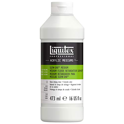 Liquitex 6316 Professional Slow-Dri Farbmischmedium Trockungsverzögerer für Acrylfarben, Retarder für Nass-in-Nass Technik in flüssig - 473ml Topf, Transparent Liquitex 6316 Professional Slow-Dri Farbmischmedium Trockungsverzögerer für Acrylfarben, Retarder für Nass-in-Nass Technik in flüssig - 473ml Topf, Transparent von Liquitex