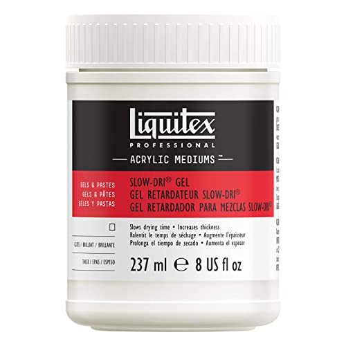 Liquitex 7208 Professional Slow-Dri Farbmischmedium, Trocknungsverzögerer für Acrylfarben, Retarder für Nass-in-Nass Technik - 237ml Topf von Liquitex
