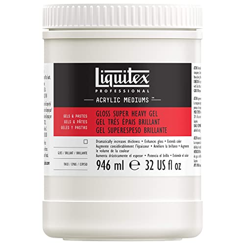Liquitex 7432 Professional glänzendes sehr schweres Gel Medium für Acrylfarben, ideal für hohe Spitzen und skulpturierte Aufträge, hoher Oberflächenwiederstrand - 946ml Top, Transparent glänzend Liquitex 7432 Professional glänzendes sehr schweres Gel Medium für Acrylfarben, ideal für hohe Spitzen und skulpturierte Aufträge, hoher Oberflächenwiederstrand - 946ml Top, Transparent glänzend von Liquitex