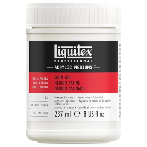 Liquitex 7908 Gelmedium Satin für Acrylfarben, alterungsbeständig, wasserfest, nicht-vergilbend, flexibel, erhöht das Farbvolumen mit satinierten Finish - 237ml Topf Liquitex 7908 Gelmedium Satin für Acrylfarben, alterungsbeständig, wasserfest, nicht-vergilbend, flexibel, erhöht das Farbvolumen mit satinierten Finish - 237ml Topf von Liquitex