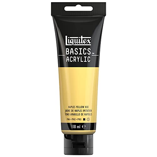 Liquitex 8870048 Basics Acrylfarbe Neapelgelb Farbton – 118ml Tube, lichtecht, mittlere Viskosität, seidenglänzend, monopigmentiert, Archivqualität Liquitex 8870048 Basics Acrylfarbe Neapelgelb Farbton – 118ml Tube, lichtecht, mittlere Viskosität, seidenglänzend, monopigmentiert, Archivqualität von Liquitex