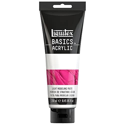 Liquitex 8870308 Basics Acrylfarbe Leichte Modellierpaste für Acrylfarben, eine opake Paste, ideal für 3D - Effekte, kann mit Farbe gemischt werden oder nach dem Trocknen bemalt - 250ml Tube von Liquitex