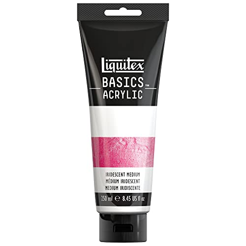 Liquitex 8870309 Basics Acrylfarbe Irisierendes Medium für Acrylfarben, schillerndes, metallisches Medium, kann mit Acrylfarbe gemischt oder allein verwendet werden - 250ml Tube Liquitex 8870309 Basics Acrylfarbe Irisierendes Medium für Acrylfarben, schillerndes, metallisches Medium, kann mit Acrylfarbe gemischt oder allein verwendet werden - 250ml Tube von Liquitex