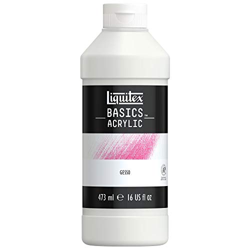 Liquitex 8870344 Basics Acrylfarbe Gesso, perfekte Grundierung in mattweiß, gebrauchsfertig, matt, opak deckend, für Leinwand, Papier, Stein, Holz, Gips - 473ml Topf Liquitex 8870344 Basics Acrylfarbe Gesso, perfekte Grundierung in mattweiß, gebrauchsfertig, matt, opak deckend, für Leinwand, Papier, Stein, Holz, Gips - 473ml Topf von Liquitex