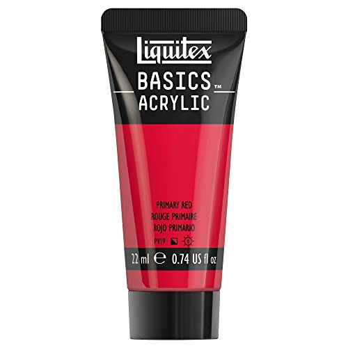 Liquitex 8870476 Basics Acrylfarbe - Primärrot, 22ml Tube, lichtecht, wasserfest, zum Malen und Dekorieren von Holz, Metall, Keramik, Kunststoff, Leinwand Liquitex 8870476 Basics Acrylfarbe - Primärrot, 22ml Tube, lichtecht, wasserfest, zum Malen und Dekorieren von Holz, Metall, Keramik, Kunststoff, Leinwand von Liquitex