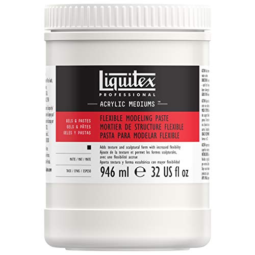 Liquitex 8916 Professional flexible Struktur- und Modellierpaste für Acrylfarben, wasserfest, Archivqualität, nicht vergilbend - 946ml Topf, Weiß, matt Liquitex 8916 Professional flexible Struktur- und Modellierpaste für Acrylfarben, wasserfest, Archivqualität, nicht vergilbend - 946ml Topf, Weiß, matt von Liquitex