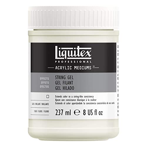 Liquitex 9108 Professional Anti-Abriss Gel - String Gel für Acrylfarben,honigartige Konsistenz, verbessert die Transparenz und Farbtiefe der Acrylfarbe - 237ml Topf von Liquitex
