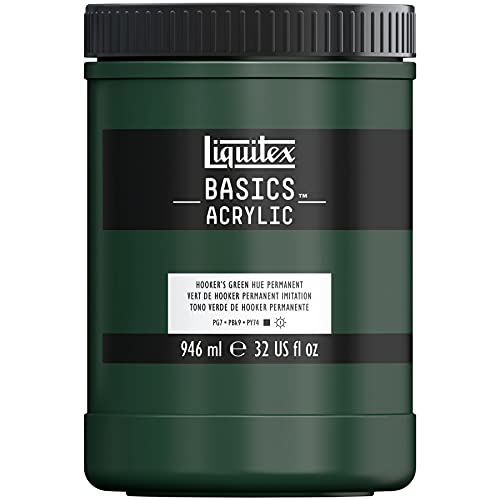 Liquitex BASICS Acrylfarbe, Hooker's Green Hue Permanent, 32-oz jar von Liquitex